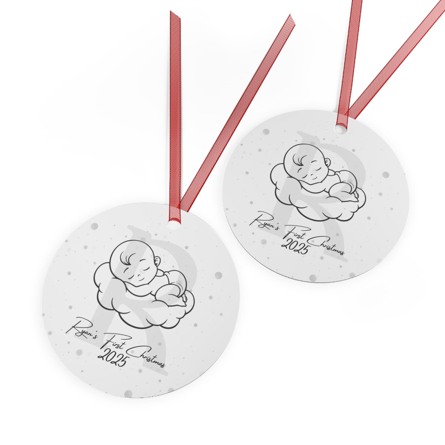 Personalized Baby's First Christmas Tree Decoration