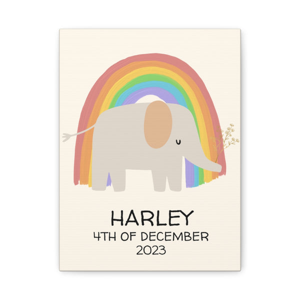 Personalized NewBorn Canvas Art (Multiple Designs Available)