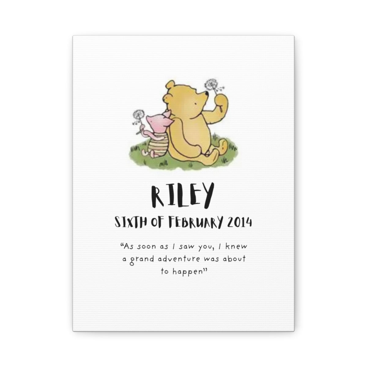 Personalized NewBorn Canvas Art (Multiple Designs Available)