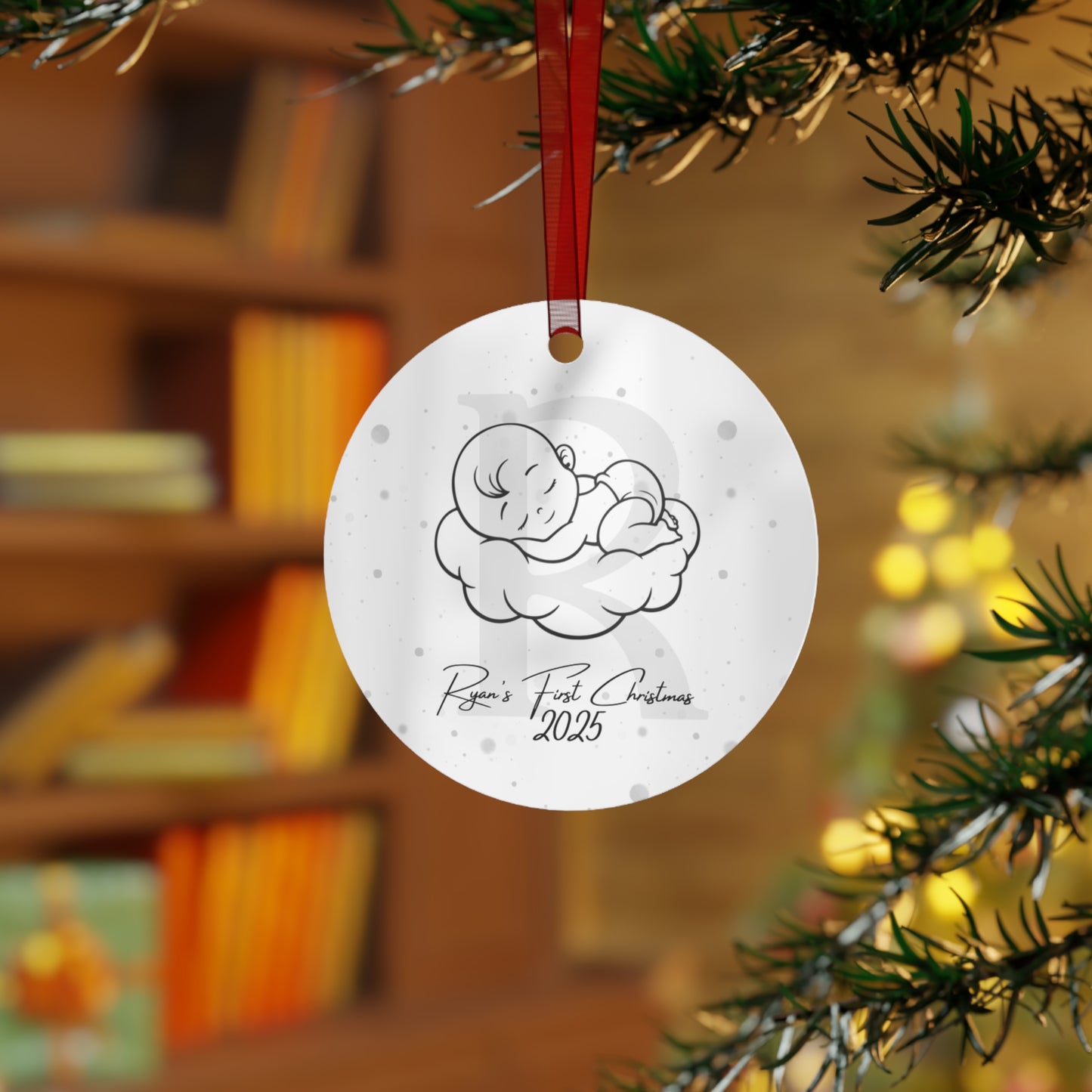 Personalized Baby's First Christmas Tree Decoration