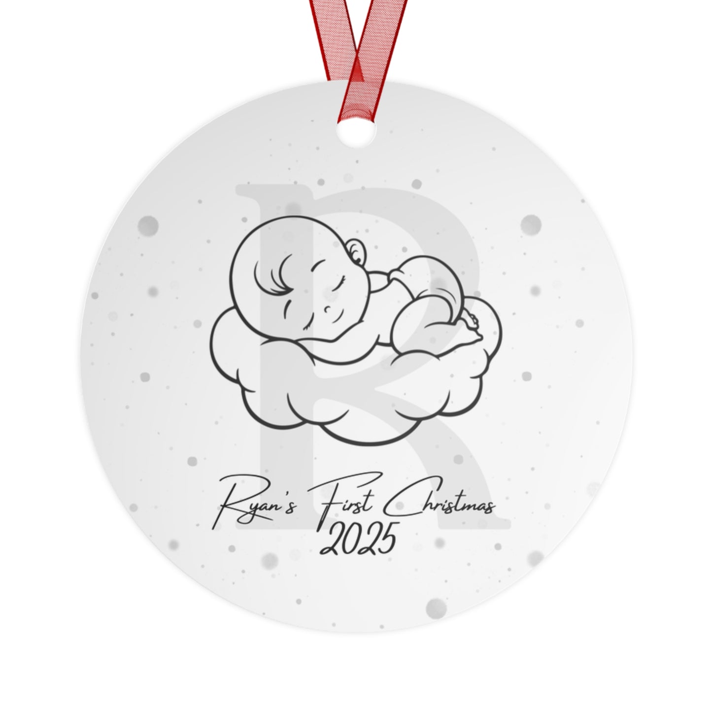 Personalized Baby's First Christmas Tree Decoration