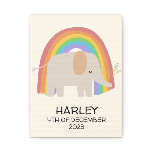 Personalized NewBorn Canvas Art (Multiple Designs Available)